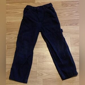 Faded Glory Navy Blue Corduroy Cargo Pants w/Stretch Waist - Size 6 -100% Cotton